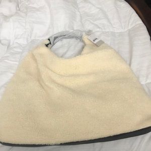 Nordstrom Oatmeal shearling bag